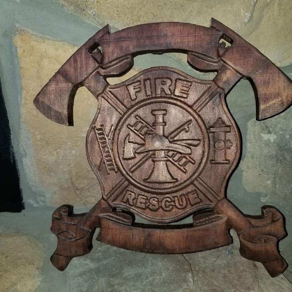 Hero plaques nurse/fireman